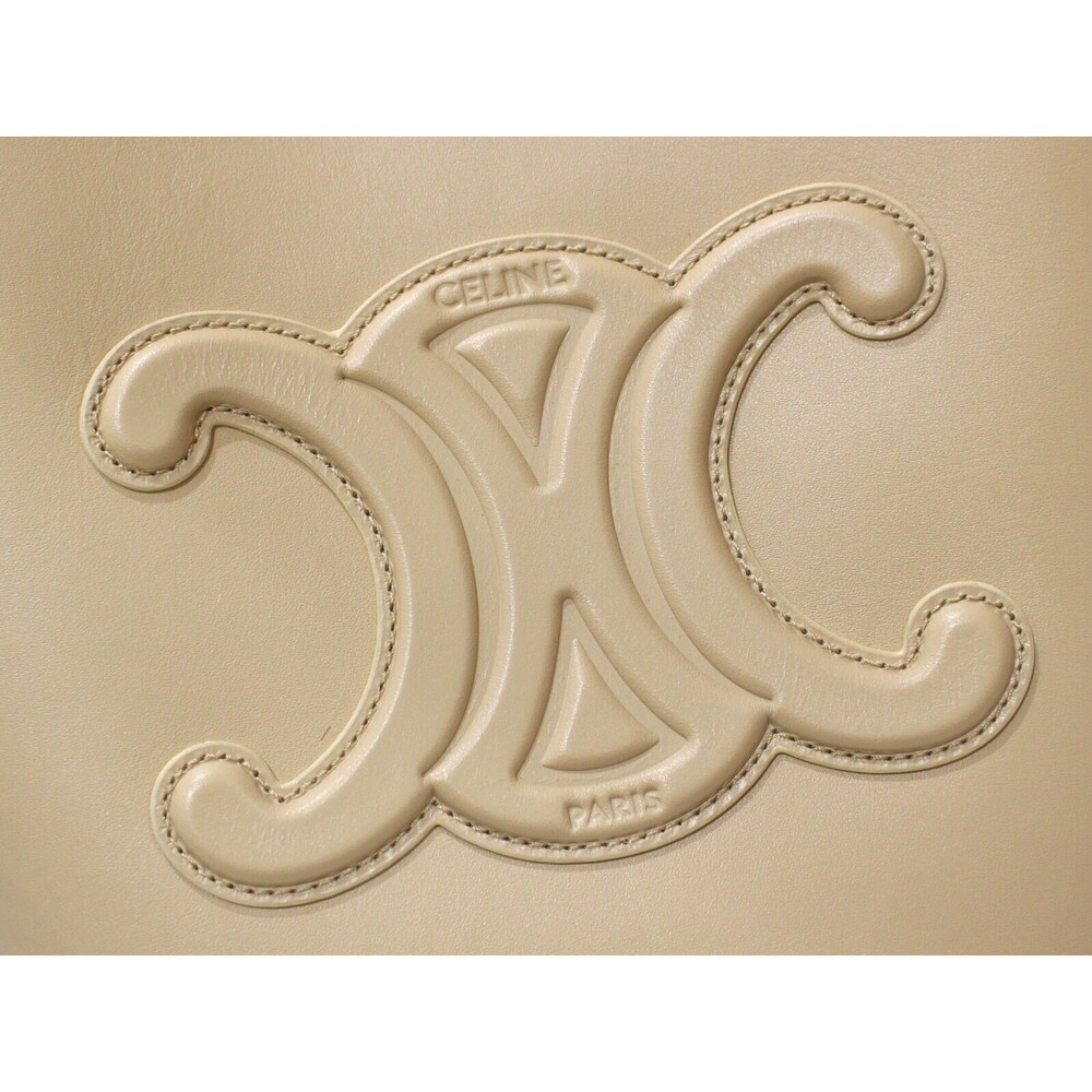 Celine Bucket Cuir Triomphe Beige Tan Calfskin Leather Shoulder Bag - Picture 7 of 7